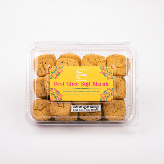Desi Ghee Suji Biscuits