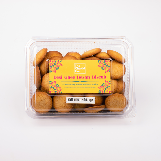 Desi Ghee Besan Biscuits