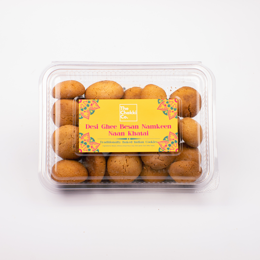 Desi Ghee Besan Namkeen Naan Khatai Biscuits